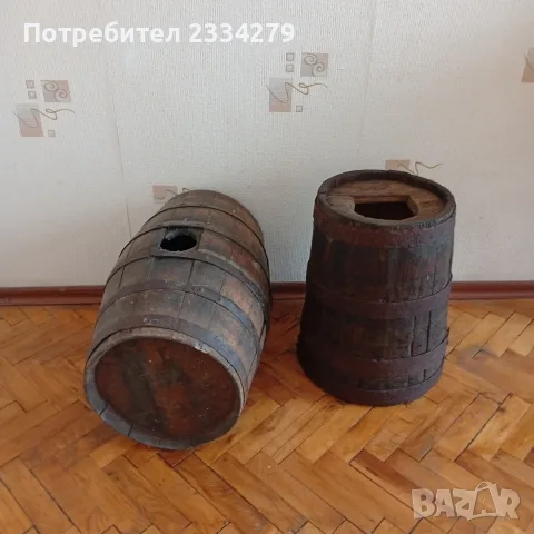 Стари 100% автентични дървени съдове, буре и каче., снимка 2 - Антикварни и старинни предмети - 56202726