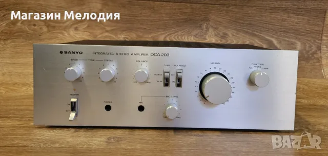 Усилвател Sanyo DCA 203 – Японска класика с топъл аналогов звук, Made in Japan