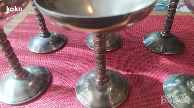 Посребрени чаши Angulo , снимка 8 - Антикварни и старинни предмети - 44433997