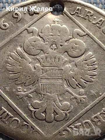 Сребърна монета 30 кройцера 1769г. Мария Терезия Виена Свещена Римска Империя 26773, снимка 8 - Нумизматика и бонистика - 42903438