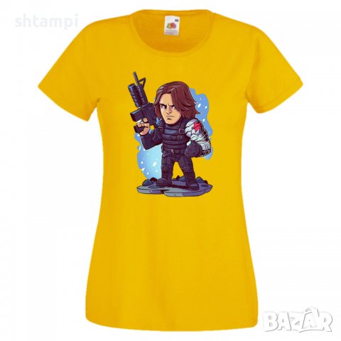 Дамска тениска Marvel Winter Soldier Игра,Изненада,Подарък,Геймър,, снимка 10 - Тениски - 36786196
