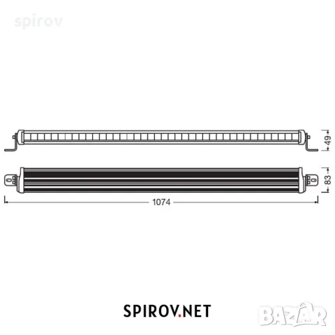 LED бар OSRAM LEDriving FX1000-CB SM GEN 2 12/24V 800lm 6000K, снимка 6 - Части - 55701878