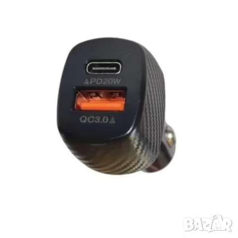 Автомобилен адаптер QC 3.0 и PD 20W, снимка 2 - Аксесоари и консумативи - 55863723
