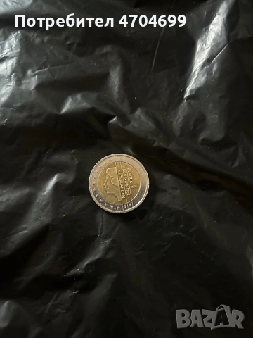 Монета от 2 евро 2001 Нидерландия 