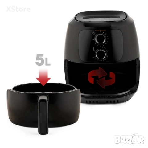 Фритюрник с горещ въздух MUHLER, 4L, 1500W, механичен, снимка 6 - Фритюрници - 52436683