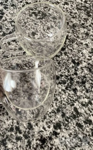 Стъклена чаша за кафе с двойно дъно 200ml