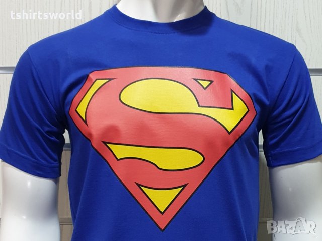 Нова мъжка тениска с трансферен печат Супермен, Superman, снимка 2 - Тениски - 28434592