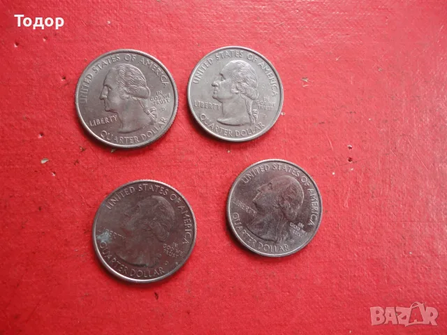 Лот Четвърт долар quarter dollar 2, снимка 3 - Нумизматика и бонистика - 56235536