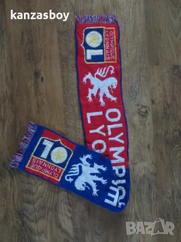 olympique lyonnais vintage - ретро футболен шал , снимка 3 - Шалове - 47682940