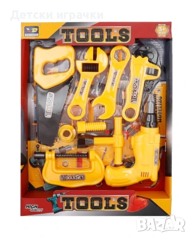 Комплект инструменти за игра, с винтоверт 