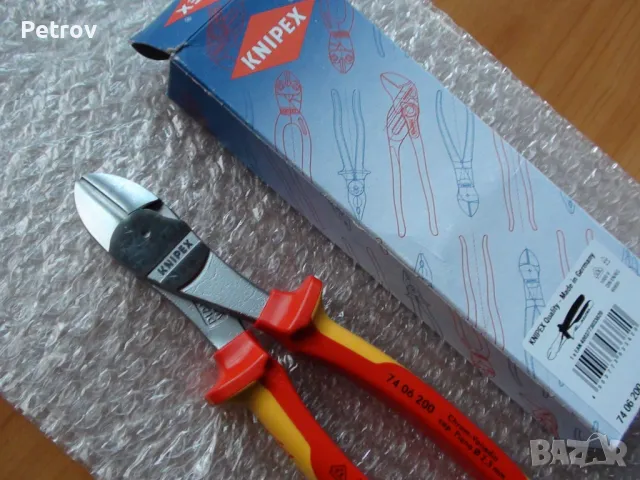 KNIPEX 74 06 200 VDE 1000 V - MADE IN GERMANY - ЧИСТО НОВИ ПРОФЕСИОНАЛНИ Резачки , Секачки / GERMANY, снимка 8 - Клещи - 44702907