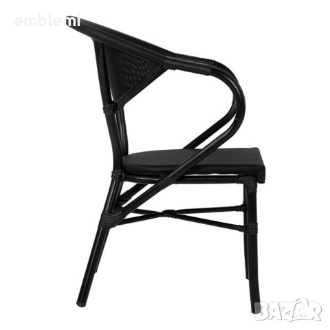 Стол трапезен градински Costa HM5025 Черен, снимка 2 - Столове - 44276225