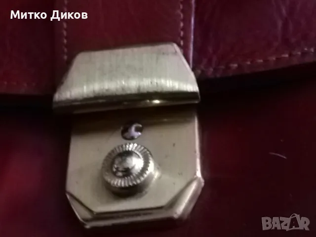 Маркова борсета Classic естествена кожа 200х145х80мм, снимка 5 - Чанти - 48346802