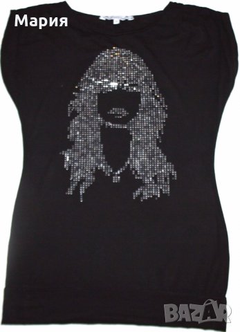  Clockhous - тениска/туника с камъчета