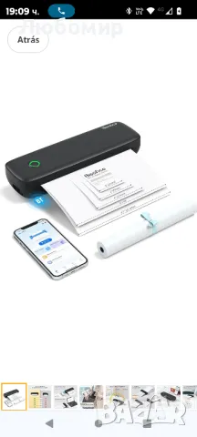 Bisofice 2 инча/3 инча/4 инча/8 инча/8,5 инча A4 преносим безжичен и USB термичен принтер, US

