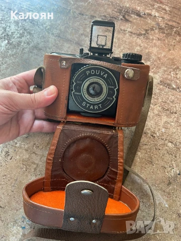 Фотоапарат стар в кожен калъф , снимка 2 - Антикварни и старинни предмети - 51008821