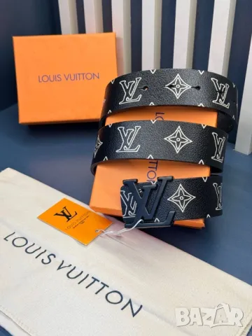 колани от естествена кожа в кутия 4см louis vuitton , снимка 5 - Колани - 50350423