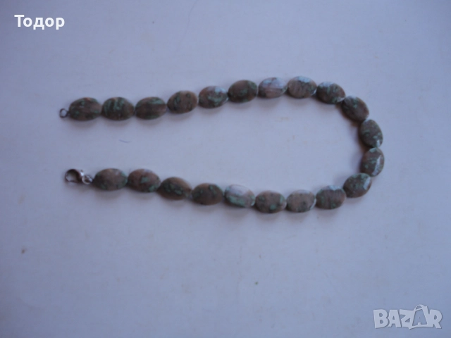 Луксозно  колие от камъни леопардов яспис и сребро , снимка 5 - Колиета, медальони, синджири - 52855335