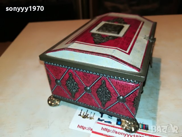 МЕТАЛНА КУТИЯ ОТ ФРАНЦИЯ 2910222012, снимка 4 - Антикварни и старинни предмети - 38494283