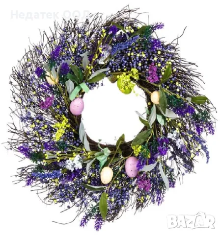 Великденски декоративен венец, 48см