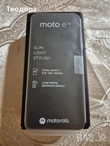 Продавам телефон Motorola e13, снимка 2 - Motorola - 52705401