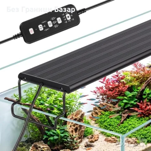 Ново осветление hygger LED лампа за аквариум 14W, 24/7 таймер, 12 цвята, 48-60 см, снимка 8 - Оборудване за аквариуми - 55933879