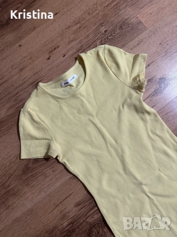 Жълта лятна рокля по тялото “Sinsay”, снимка 2 - Рокли - 53111320