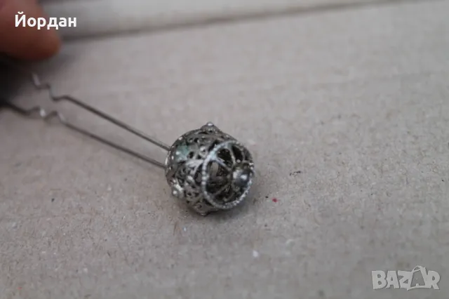 Сребърна игла ''забодка'', снимка 2 - Други ценни предмети - 48310342