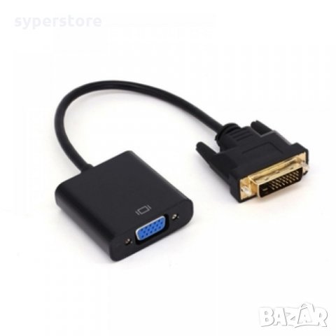 Преходник от DVI-D M към VGA HD15F Digital One SP01193 Адаптер DVI M to VGA HD15F