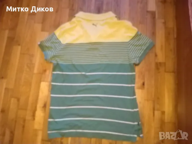 Тениска маркова на Пума зелена реален размер С, снимка 6 - Тениски - 49171839