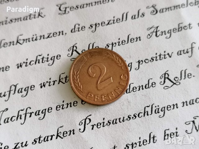 Монета - Германия - 2 пфенига | 1970г.; серия F, снимка 1 - Нумизматика и бонистика - 30376539