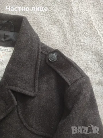 Мъжко късо зимно палто SPRINGFIELD 100% вълна, снимка 7 - Палта - 49252330