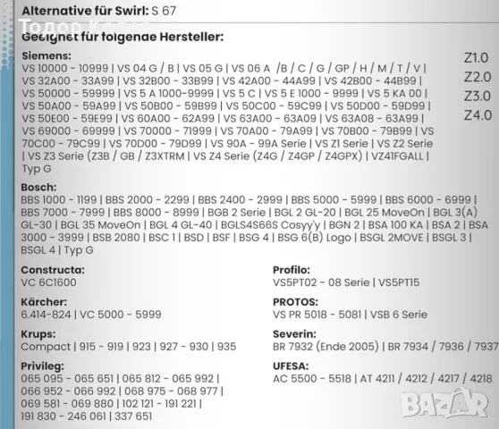 Торбички за прахосмукачка DISBA BS 216 м, снимка 2 - Прахосмукачки - 50268646