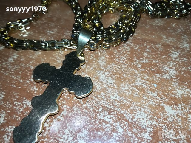 ЗЛАТЕН ЛАНЕЦ С КРЪСТ И ХРИСТОС 0909220857, снимка 7 - Антикварни и старинни предмети - 37945616