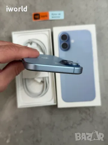 ГАРАНЦИЯ❗️iPhone 17 29€/мес 256GB Mist Blue КАТО НОВ❗️син , снимка 8 - Apple iPhone - 56208724