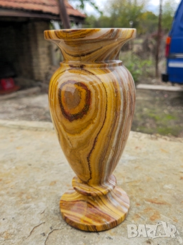Ваза от Мраморен Оникс , снимка 3 - Декорация за дома - 52113633