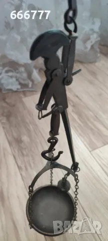 Малка месингова/ бронзова паланца за подправки.1947г., снимка 3 - Антикварни и старинни предмети - 48917892