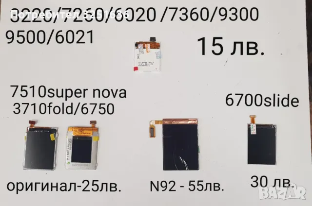 ДИСПЛЕИ (цените на снимките) за NOKIA, снимка 1 - Резервни части за телефони - 49598312