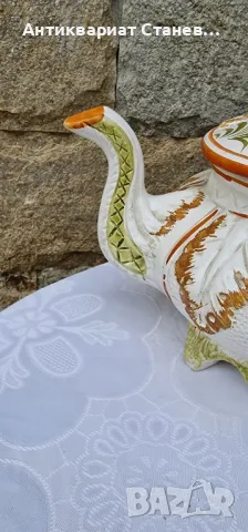 🇮🇹 Много красив чайник Bassano Италия 

, снимка 3 - Антикварни и старинни предмети - 50381668