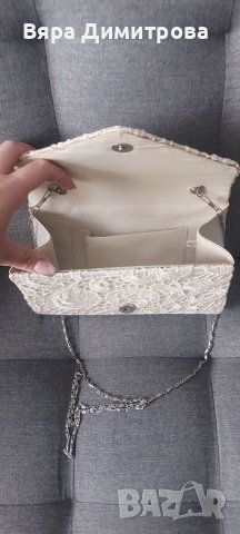 Дамска чанта с дантела , снимка 2 - Чанти - 37860158