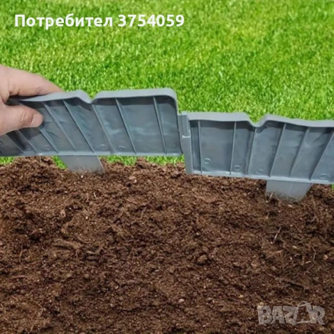 Каменна градинска ограда с визия на естествен камък – комплект 10 броя, снимка 7 - Градински мебели, декорация  - 53076754