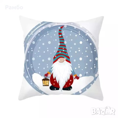 Коледна калъфка за възглавница-Полиестерна  с коледни мотиви., снимка 5 - Декорация за дома - 42169923