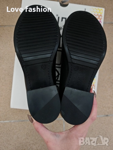 Черни Оксфорд класически обувки от естествена кожа , снимка 8 - Дамски ежедневни обувки - 52538157