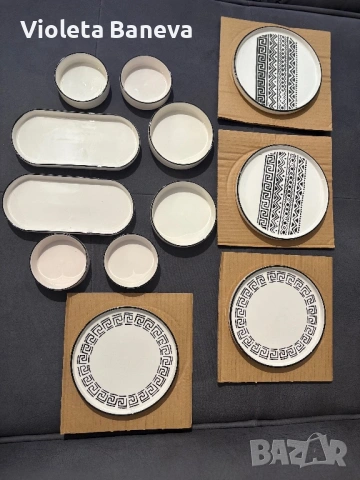 НОВ керамичен сет от 12 части