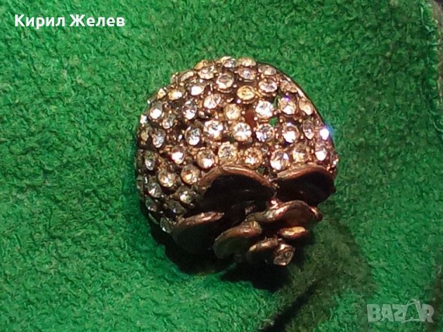 СТАР ЕМАЙЛИРАН с МНОГО ЦИРКОНИ АРТ ПРЪСТЕН ДАМСКИ 16658