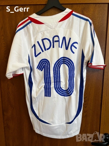 Ретро тениска Франция Зидан France Zidane 10, снимка 2 - Фен артикули - 53059906