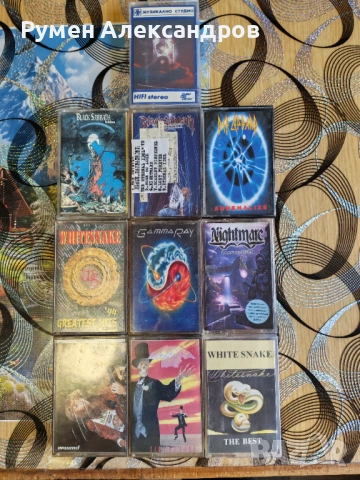 Лот 10 оригинални касети с хевиметъл музика