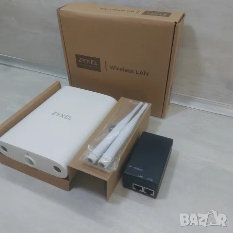 ТОП: Нова Външна WiFi 6 Точка за достъп Zyxel NWA55AXE AX1800 Gigabit PoE IP55, снимка 3 - Мрежови адаптери - 56155779