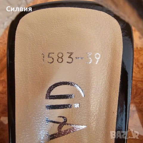 Чисто нови лачени обувки "GiAnni", 39 номер, снимка 6 - Дамски обувки на ток - 52712926