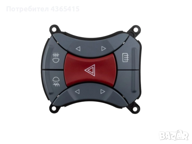 Комбиниран бутон аварийни , ел.стъкла , подгрев за Fiat Doblo Pre-Face (2000 - 2005), снимка 2 - Части - 52315235